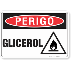 Placa Perigo Glicerol
