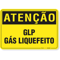 Placa Atenção Glp Gás Liquefeito