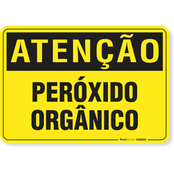 Placa Atenção Peróxido Orgânico