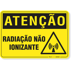 Placa Atenção Radiação Não Ionizante