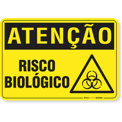 Placa Atenção Risco Biológico