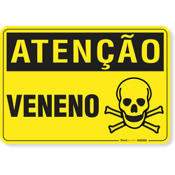 Placa Atenção Veneno