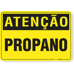 Placa Atenção Propano