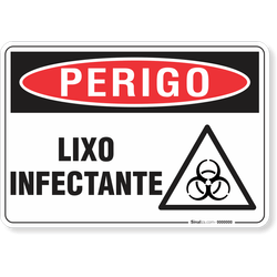 Placa Perigo Lixo Infectante