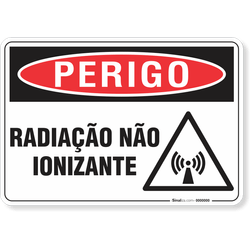 Placa Perigo Radiação Não Ionizante