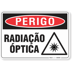 Placa Perigo Radiação Óptica