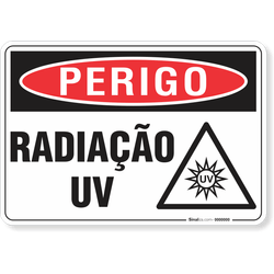 Placa Perigo Radiação Uv