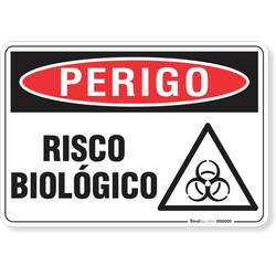 Placa Perigo Risco Biológico