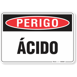 Placa Perigo Ácido