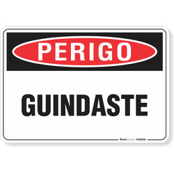 Placa Perigo Guindaste
