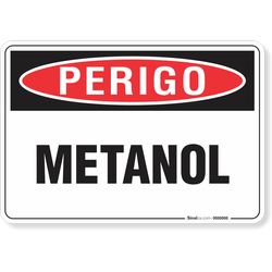 Placa Perigo Metanol