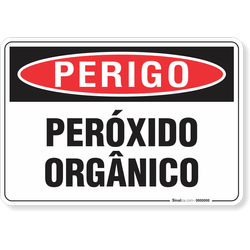 Placa Perigo Peróxido Orgânico