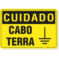 Placa Cuidado  Cabo Terra