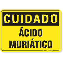 Placa Cuidado  Ácido Muriático