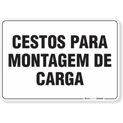 Placa Organização Cestos Para Montagem De Carga