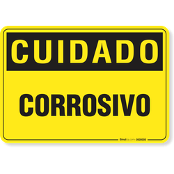 Placa Cuidado Corrosivo