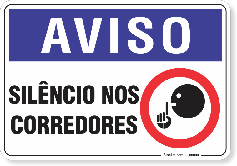 2092-placa-aviso-silencio-nos-corredores-pvc-semi-rigido-26x18cm-furos-6mm-parafusos-nao-incluidos-1