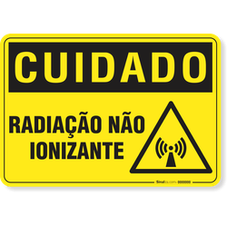 Placa Cuidado  Radiação Não Ionizante