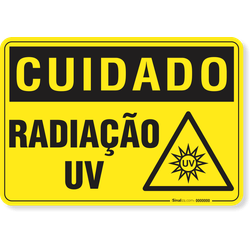 Placa Cuidado  Radiação Uv