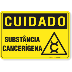 Placa Cuidado  Substância Cancerígena