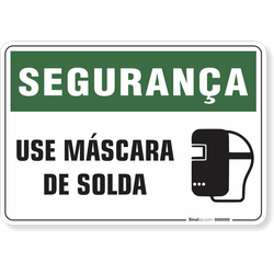 Placa Segurança  Use Máscara De Solda
