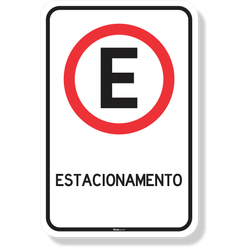 Placa Estacionamento
