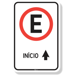 Placa Estacionamento Início