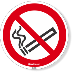 Etiqueta Proibido Fumar - 10 Unidades