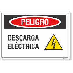 Etiqueta Perigo Choque Elétrico Nr12 (Espanhol) - 10 Unidades (19X13Cm)