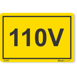 Etiqueta 110V Nr12 - 10 Unidades (6X4Cm)