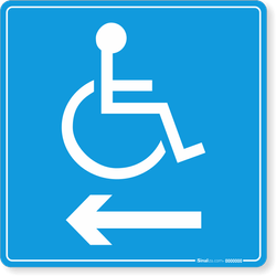 PLACA WC PARA DEFICIENTES FÍSICOS