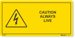 ETIQUETA-CAUTION-ALWAYS-LIVE