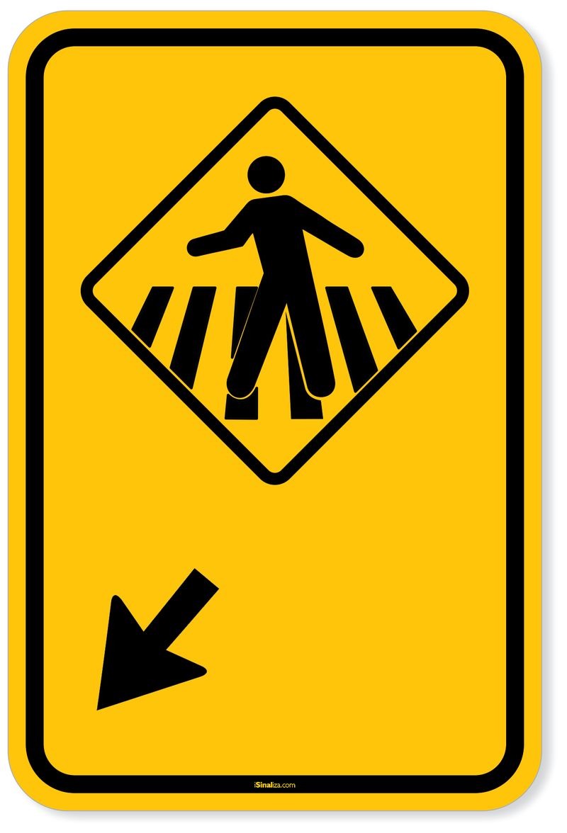 Placa-Advertencia---Pedestre-ande-na-faixa-a-esquerda