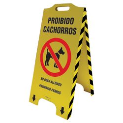 Cavalete Sinalização - Proibido Cachorros