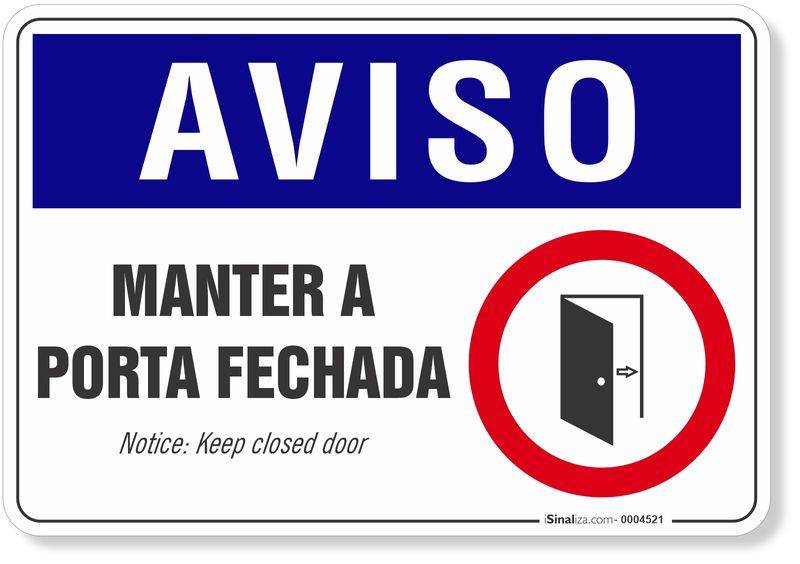 PLACA-AVISO-MANTER-A-PORTA-FECHADA