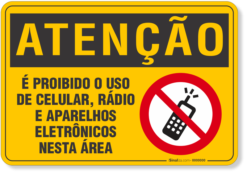 4554-placa-atencao-e-proibido-o-uso-de-celular-radio-e-aparelhos-eletronicos-nesta-area-pvc-semi-rigido-26x18cm-furos-6mm-parafusos-nao-incluidos-1