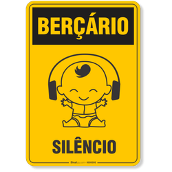 Placa Berçário Silêncio