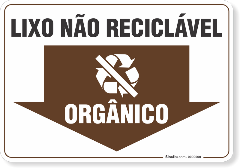 Placa de meio ambiente não jogue lixo neste local - Trik