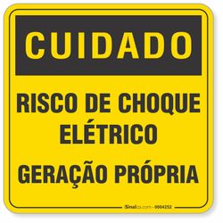 Placa Risco De Choque Elétrico Geração Própria (RGE-CPFL)
