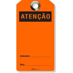 Etiqueta De Bloqueio Loto Cartão Atenção (14 und)