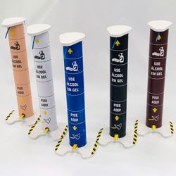 Totem Álcool Gel 3 Litros Compacto Modelo Industrial