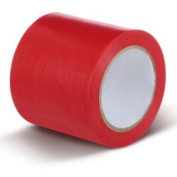 Fita Adesiva Demarcação De Solo Vermelha - Cód. 852 100mm X 30m