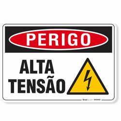 Placa Perigo Alta Tensão I1