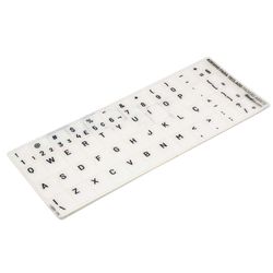 Adesivo Português Teclado Padrão Abnt2  Cor Branco E Preto