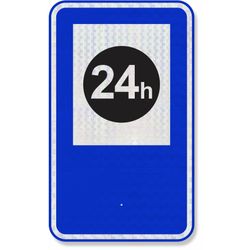 Placa Rua 24 horas SAU-05 Resolução Contran Nº 180