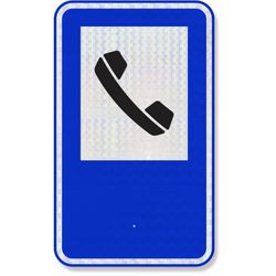 Placa Serviço Telefônico SAU-06 Resolução Contran Nº 180