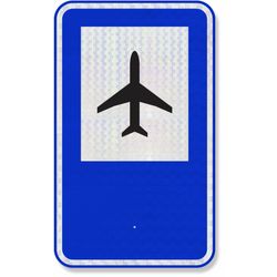 Placa Aeroporto SAU-21 Resolução Contran Nº 180
