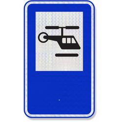 Placa Heliporto SAU-22 Resolução Contran Nº 180