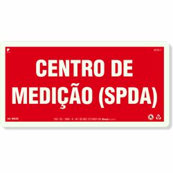 Placa Centro De Medição SPDA Fotoluminescente MA22