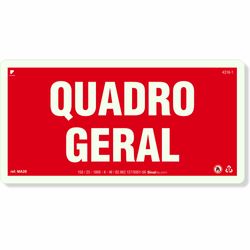 Placa Quadro Geral Fotoluminescente MA28